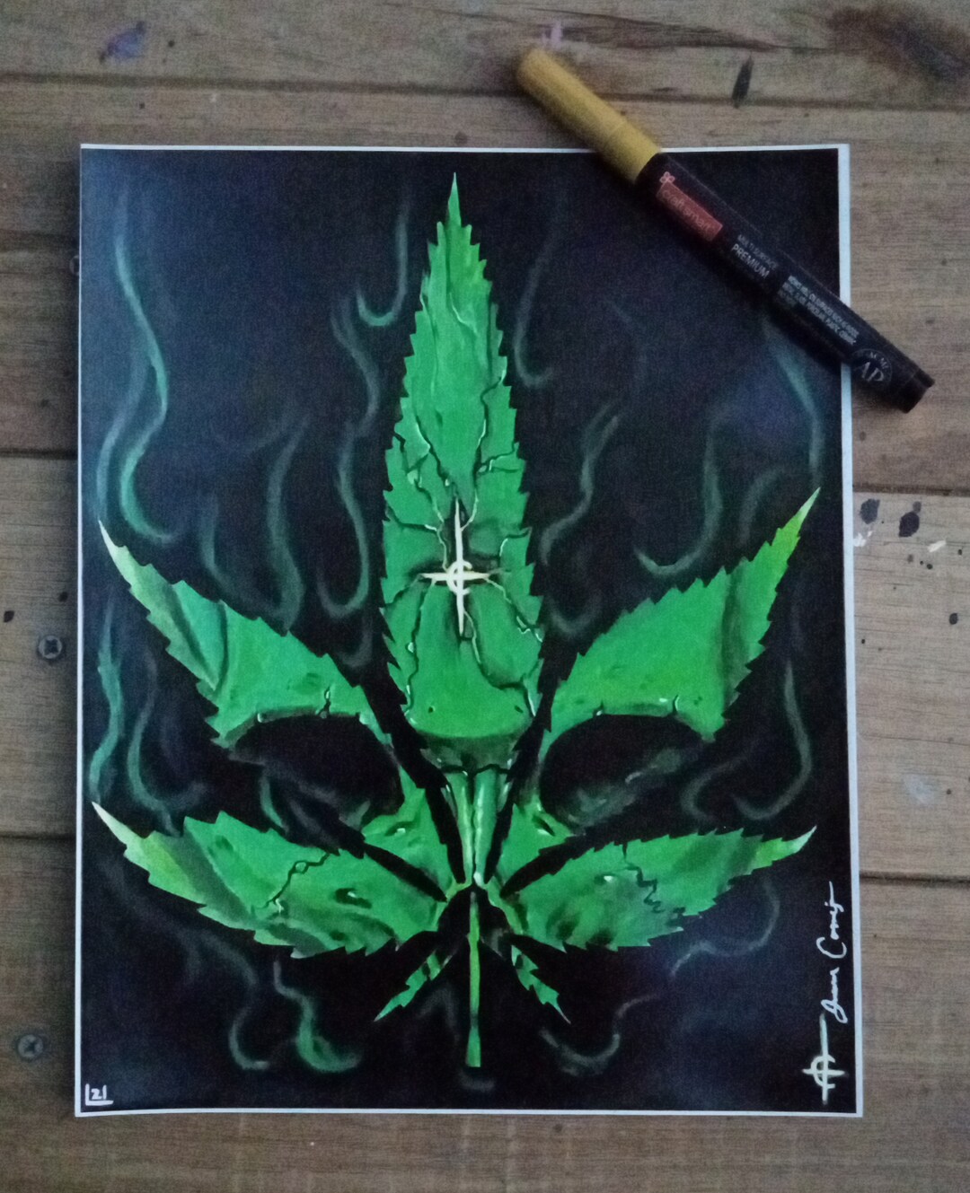 8x10 Signed Print (the Devils Lettuce) - Etsy