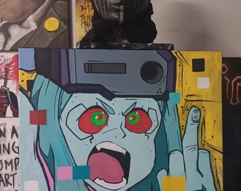 16x20- 'I Really Want To Stay At Your House''  Rebecca Acrylic Painting