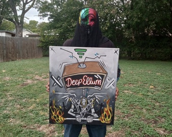 20x24- 'Live From Deep Ellum' Acrylic Painting