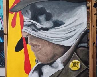 16x20- 'All Along The Watchtower' Acrylic Painting