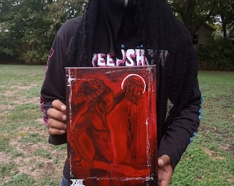 9x12- 'Get It In Blood' Acrylic Painting