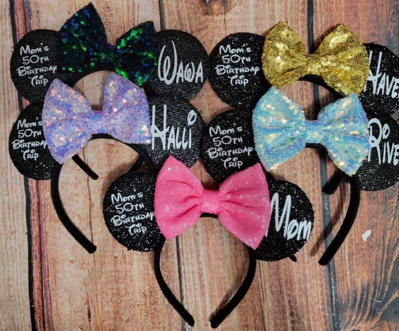 Disney Headbands and Disney Ears Personalized and Custom for Etsy