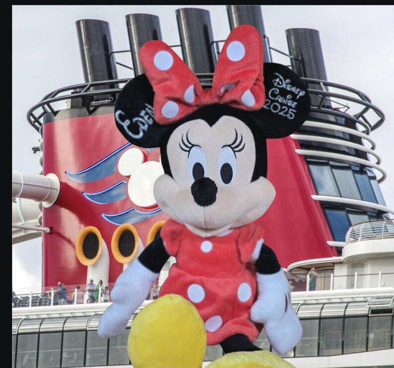 Personalized Mickey Mouse or Minnie Mouse - Plush Minnie - Plush Mickey- Birthday - Easter Gift zdjęcie 2