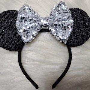 Sequin Princess Ears, Minnie Ears, Princess headband, Mouse Ears, Mickey Minnie Birthday Party, Gifts for Kids