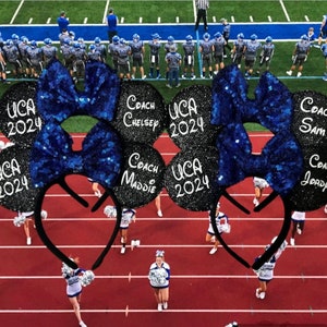Minnie ears - Cheerleader gift - 1st Disney Trip - D2 Summit bow - Summit cheer bow - Summit gift - Disney Gift  - Cheer gifts