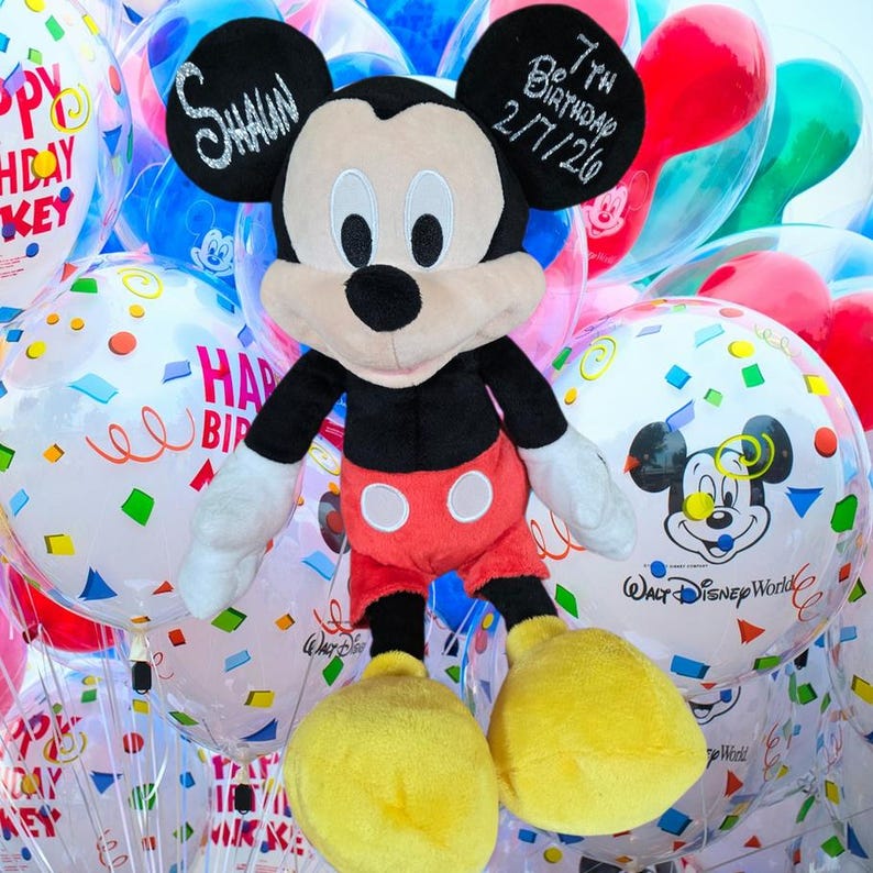 Personalized Mickey Mouse or Minnie Mouse - Plush Minnie - Plush Mickey- Birthday - Easter Gift zdjęcie 1