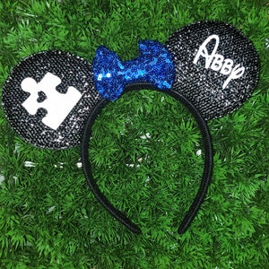 Autism Support- Autism Walk-Mickey and Minnie Custom Ears-5K-10K