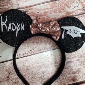 Graduation ears, Mickey ears, 2025 Graduation Mickey ears, Class of 2025 Mouse ears, Minnie ears, Senior ears, Disney ears, Grad hat ears