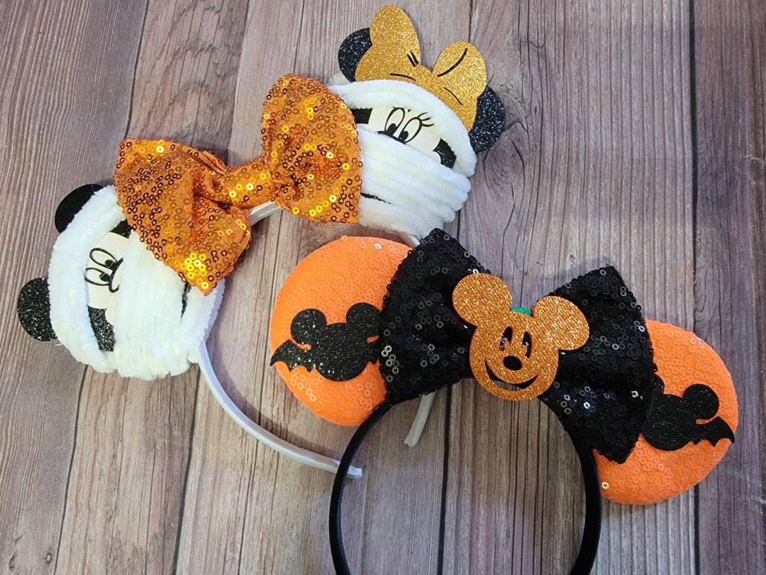Mickey minnie personalized disney ears ready to ship halloween etsy