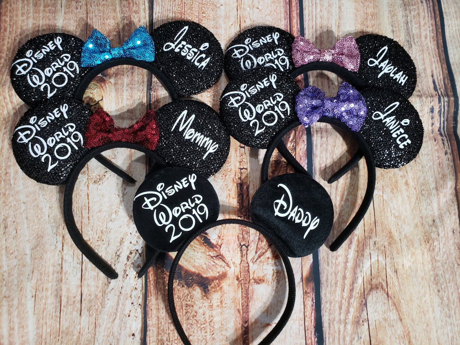 Mickey minnie personalized disney ears etsy