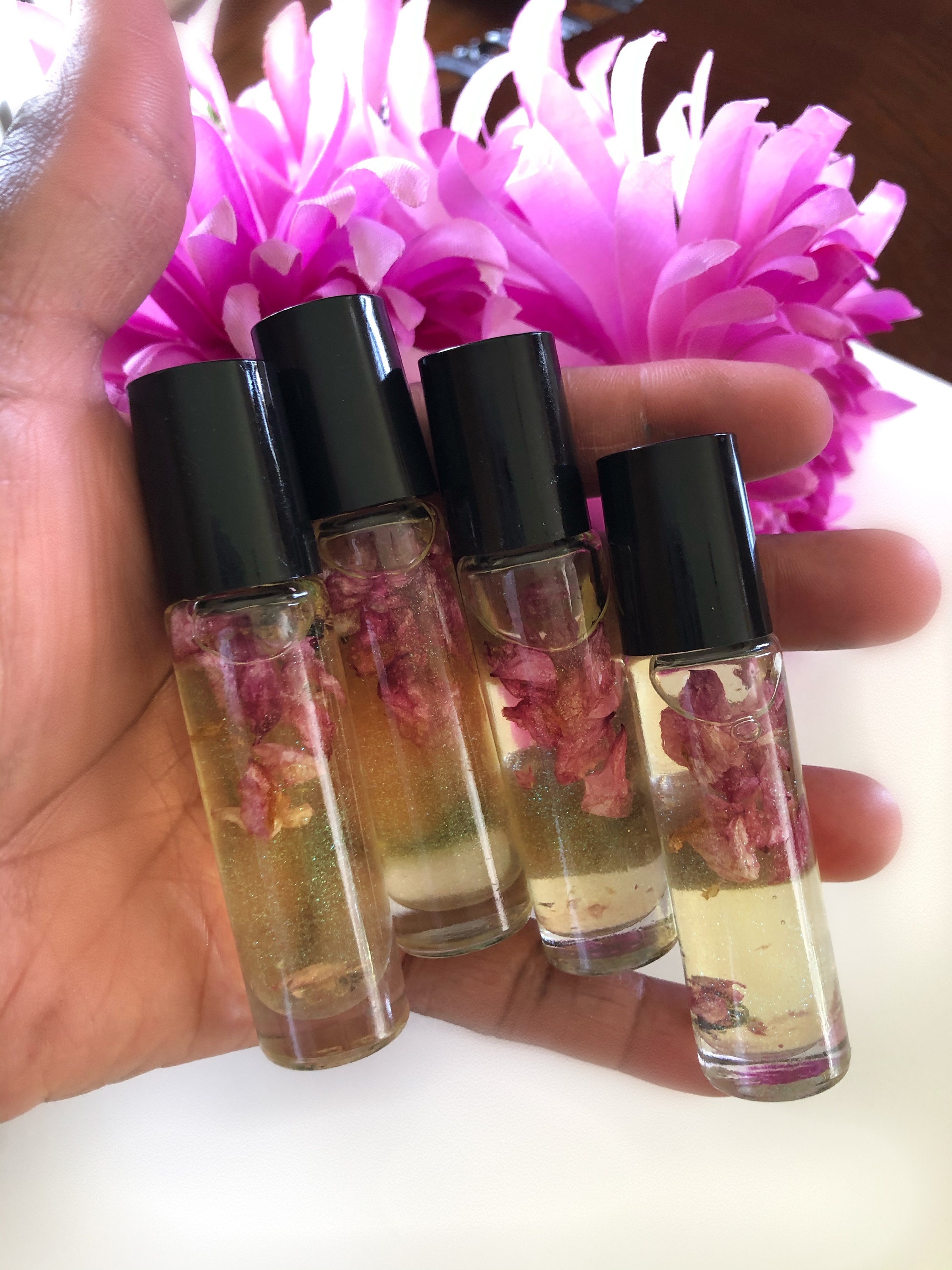 Lip Oils 10ml Bottles Lip Oils Infused With Peach Petal Etsy