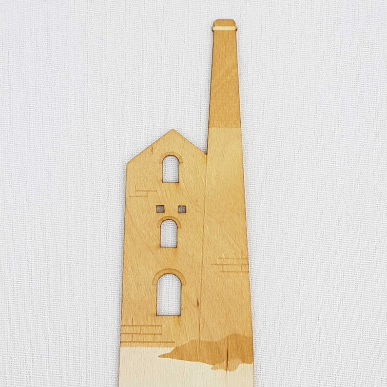 Tin Mine Wooden Bookmark Etsy