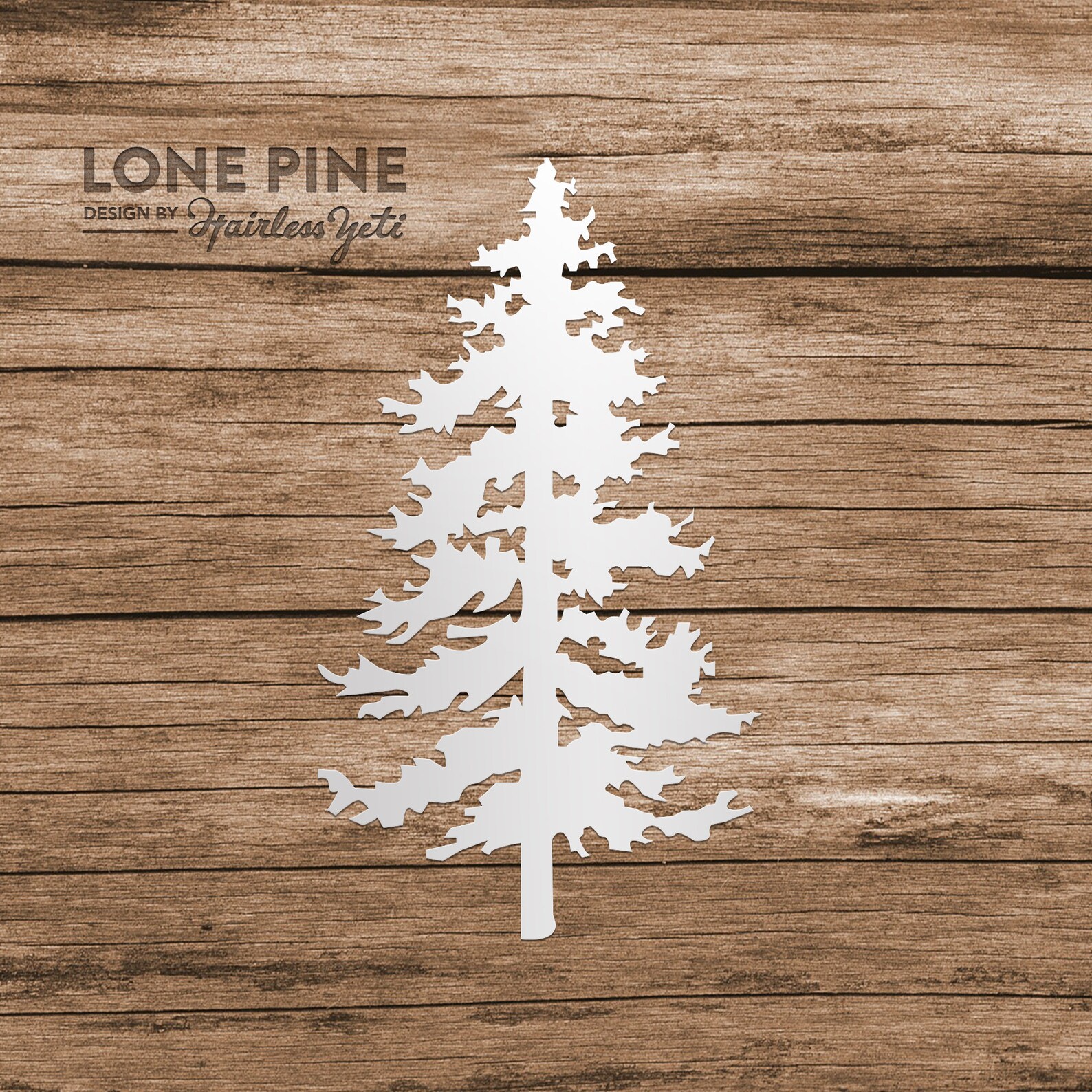 Lone Pine Tree Evergreen Computer Phone Tablet Decal Sticker Etsy