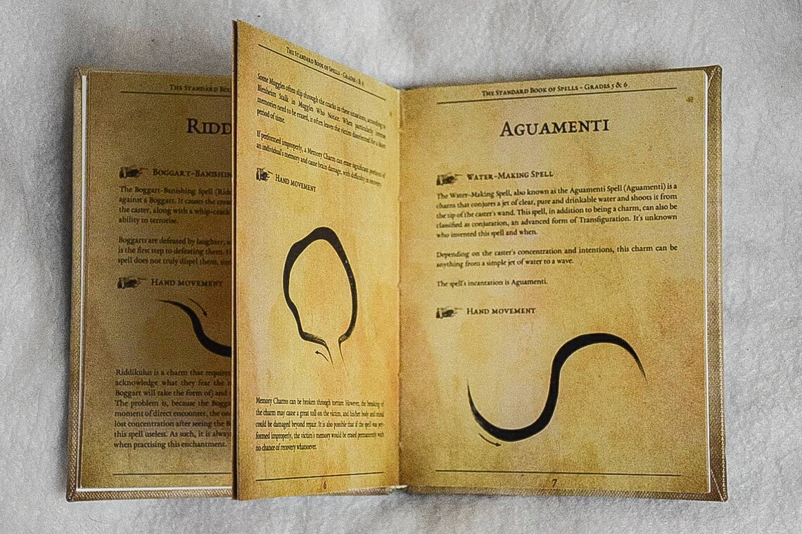 The Standard Book of Spells Hogwarts library Harry Potter | Etsy