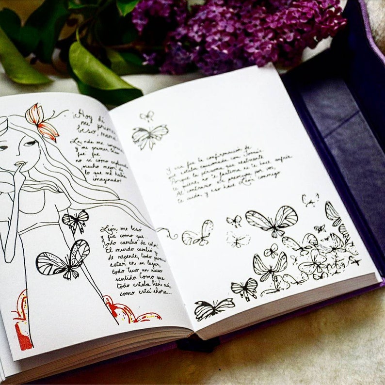 Violettas diary A5 Le journal intime de Violetta journal el Etsy France