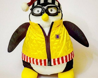 hugsy stuffed penguin