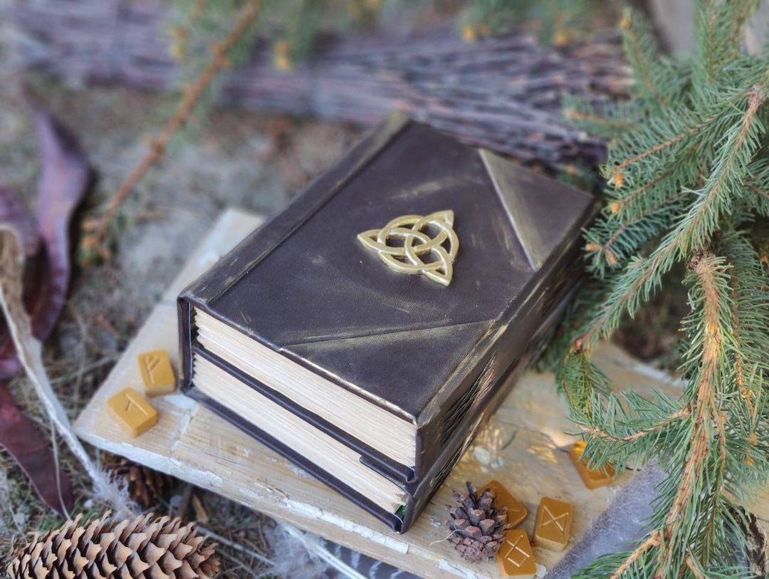 Practical Magic Book Book of Shadows Triquetra Notebook - Etsy