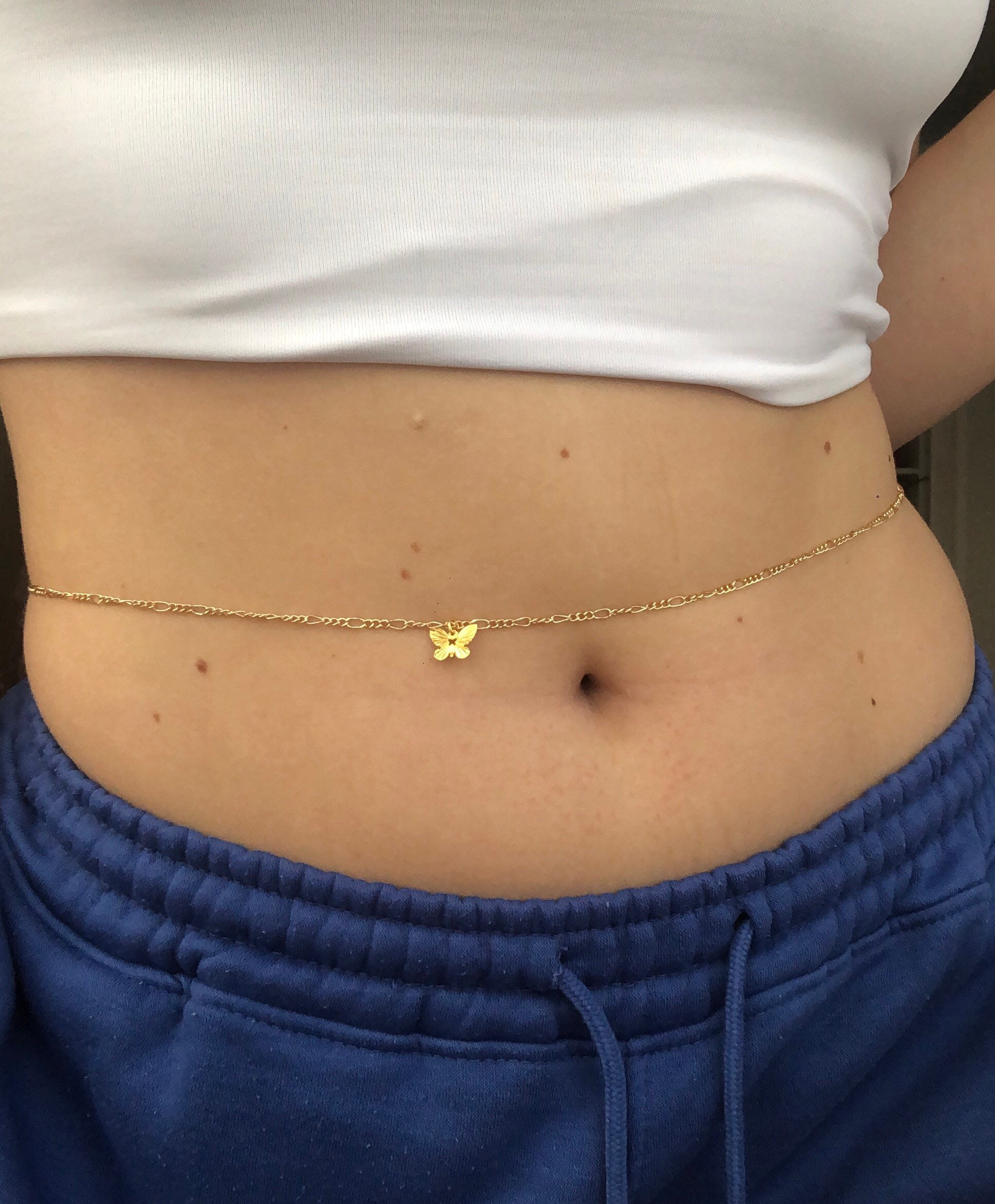 Butterfly Belly Chain - Etsy
