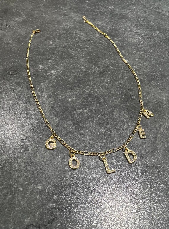 Cz 2024 name necklace