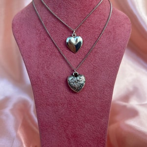Silver heart necklace