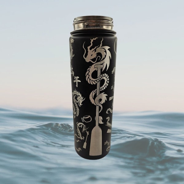 Dragon Boat Paddle Waterbottle - Dragon Boating - Dragons Paddling - FREE SHIPPING