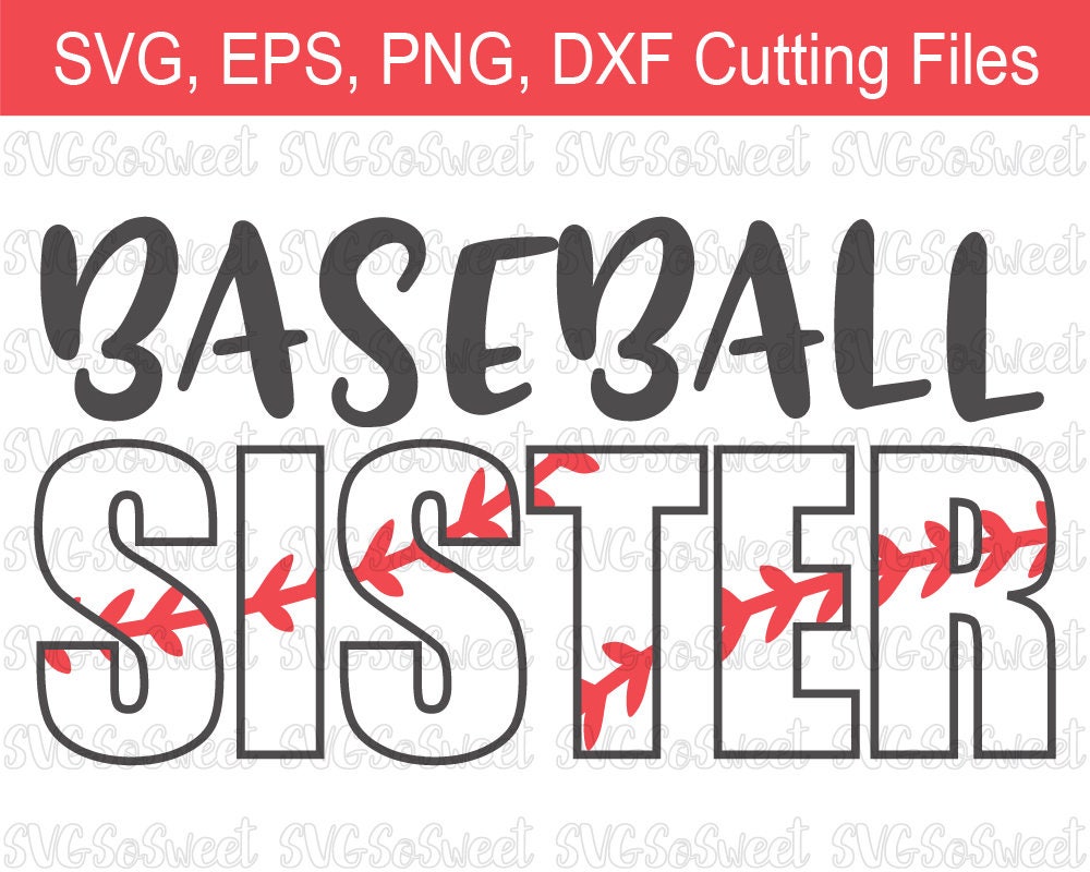 Download Baseball Sister Baseball Design Sports SVG PNG EPS Dxf | Etsy
