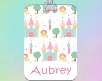 Kids Luggage Tag, Personalized Gifts for Girls, Suitcase Tag