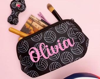 Volleyball Makeup Bag, Volleyball Gifts for Teenage Girls, Personalized Gifts