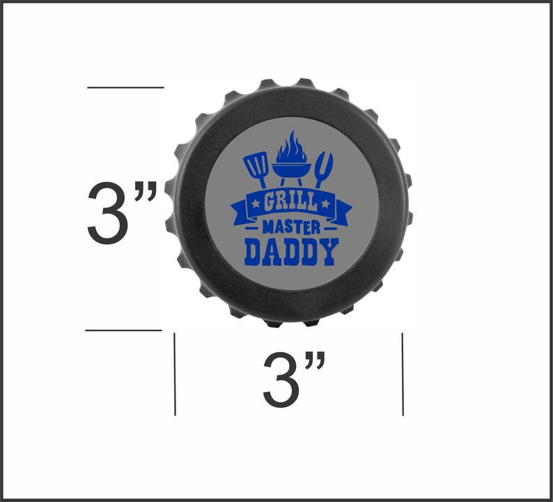 Fathers Day Gift From Daughter, BBQ Gifts for Dad, Bottle Opener Magnet image 4