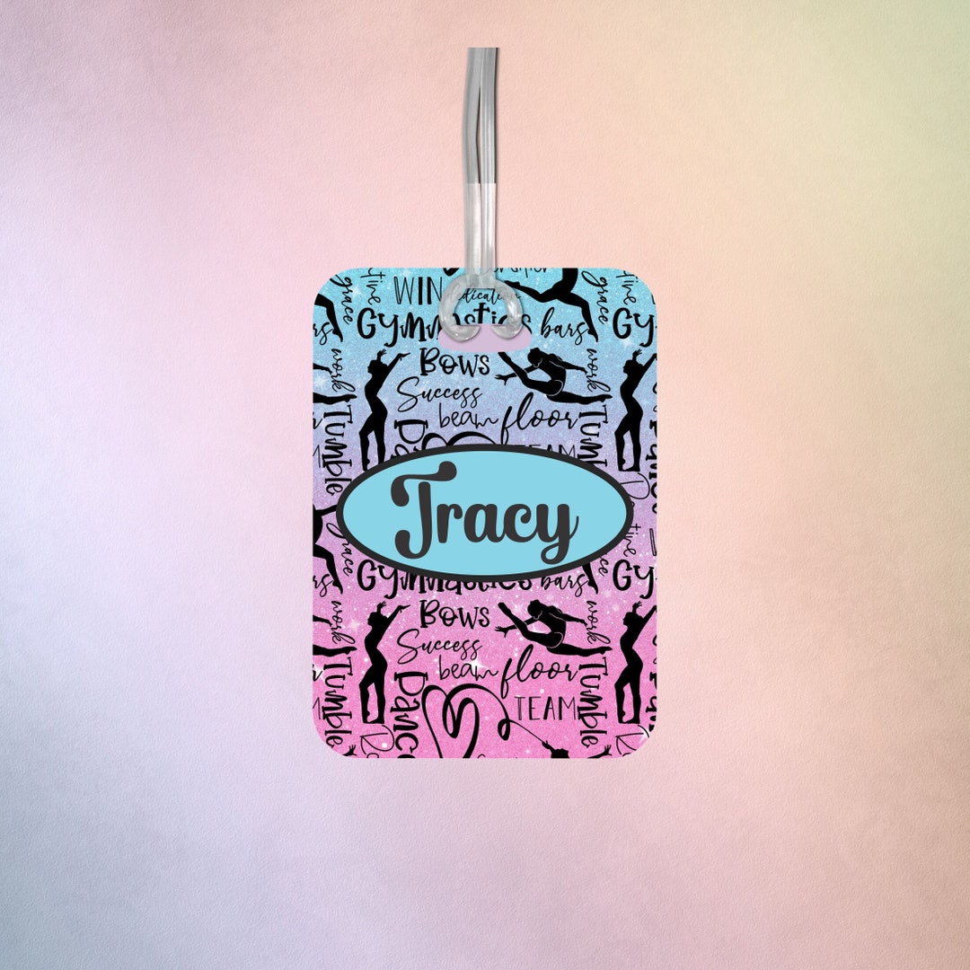 Gymnastics Bag Tag, Gymnastics Gifts, Personalized Backpack Tag Etsy