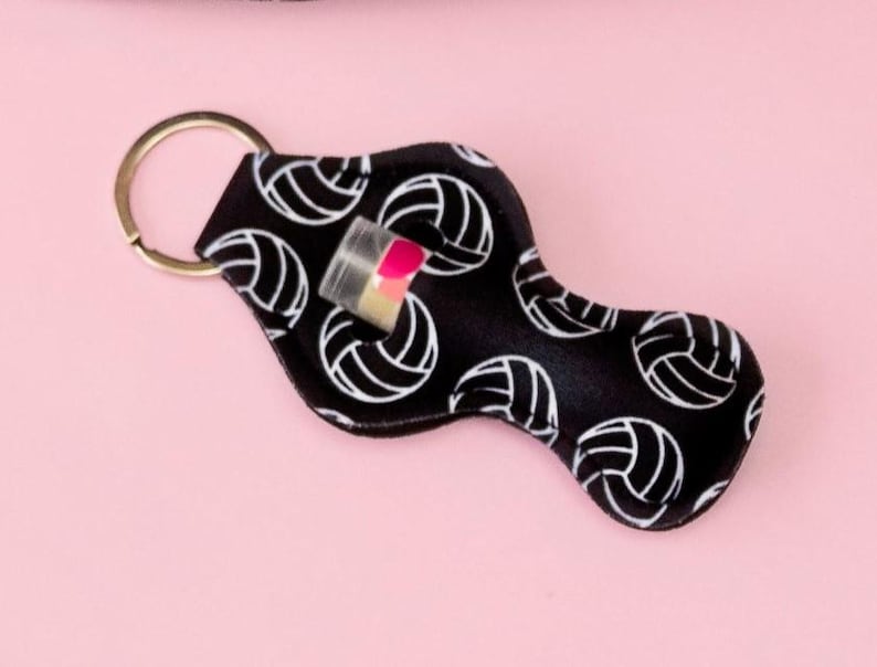 Volleyball Gift for Teen Girl, Volleyball Gift for Team Bulk, Volleyball Team Gift, Volleyball Keychain, Volleyball Gift for Player Black