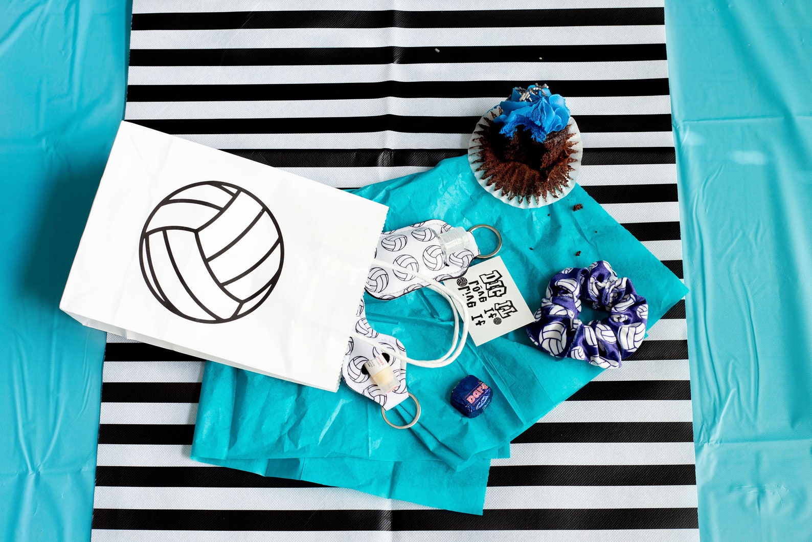 Volleyball Gift Bags Volleyball Party Supplies Volleyball Etsy