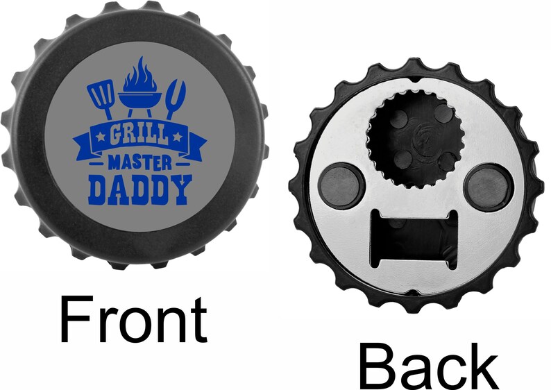 Fathers Day Gift From Daughter, BBQ Gifts for Dad, Bottle Opener Magnet image 2