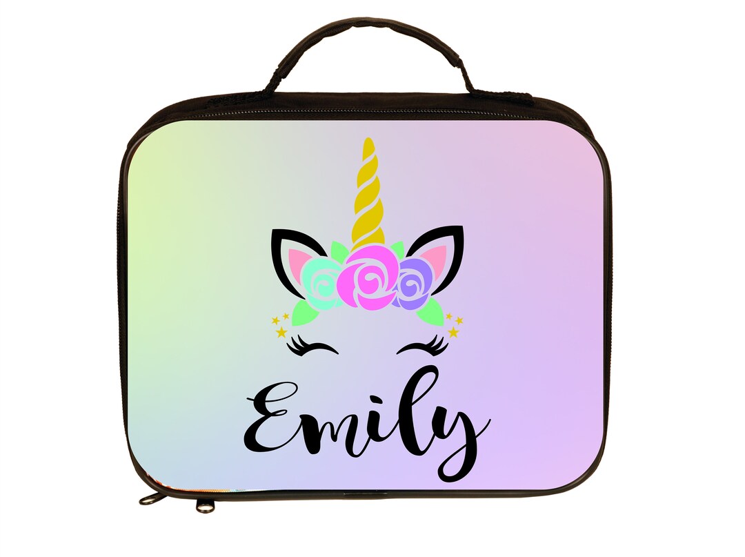 Unicorn Lunch Box Personalized Personalized Lunch Box Lunch Etsy