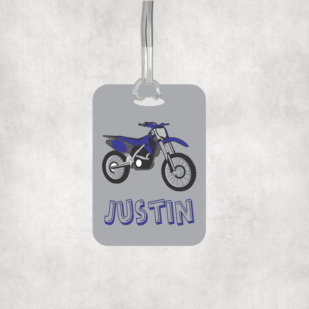 Dirt Bike Gifts, Motocross Gifts for Kids, Personalized Backpack Tag Etsy