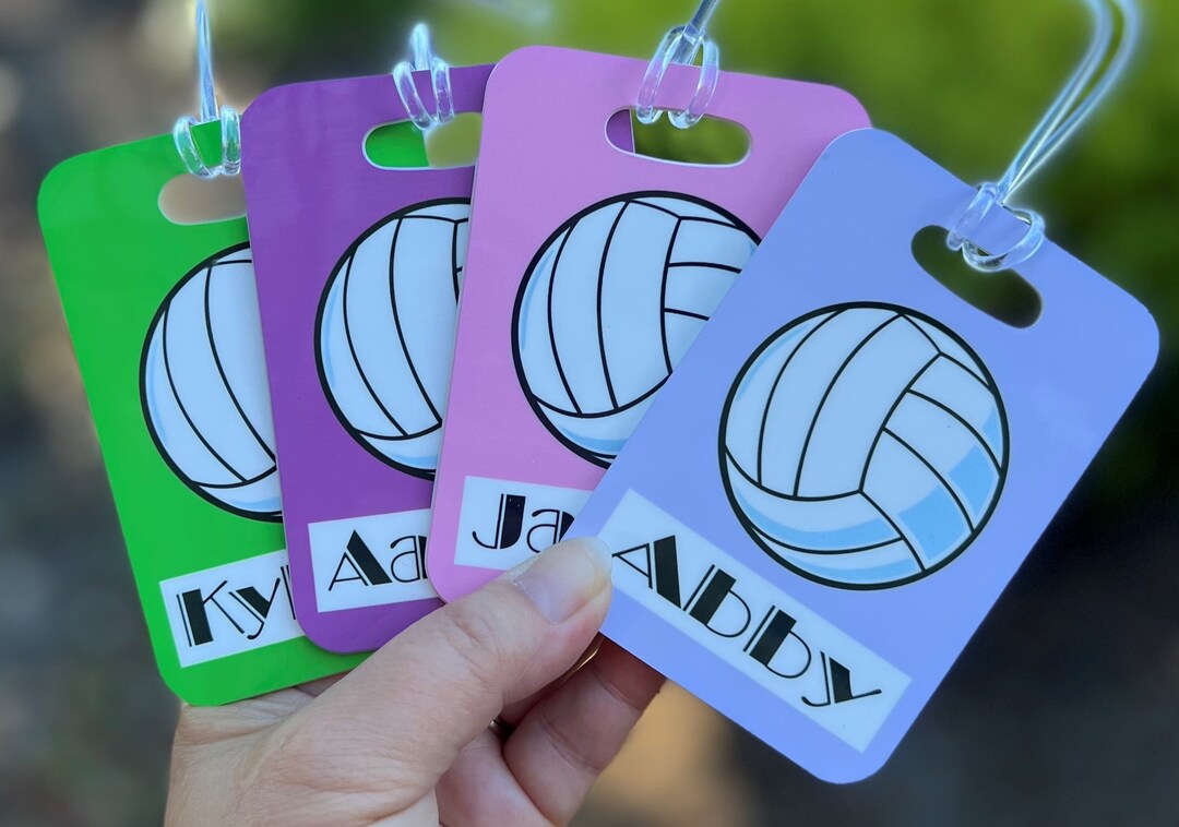 Volleyball Bag Tag, Volleyball Gifts for Teenage Girl, Personalized