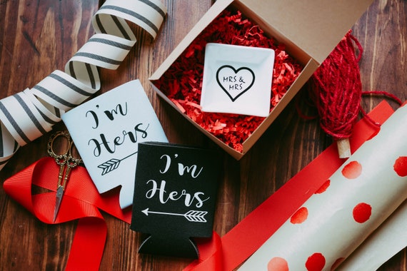 Lesbian Wedding Gift, Mrs and Mrs Couple, Gay Engagement Present