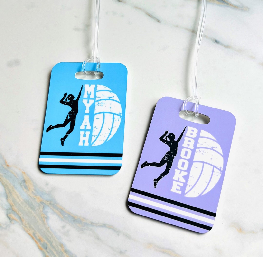 Volleyball Bag Tag Volleyball Gifts for Teenage Girls Etsy