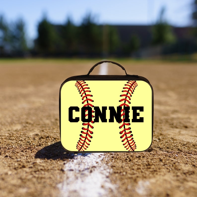 Softball Gifts Personalized Lunchbox Personalized Lunch Bag Etsy