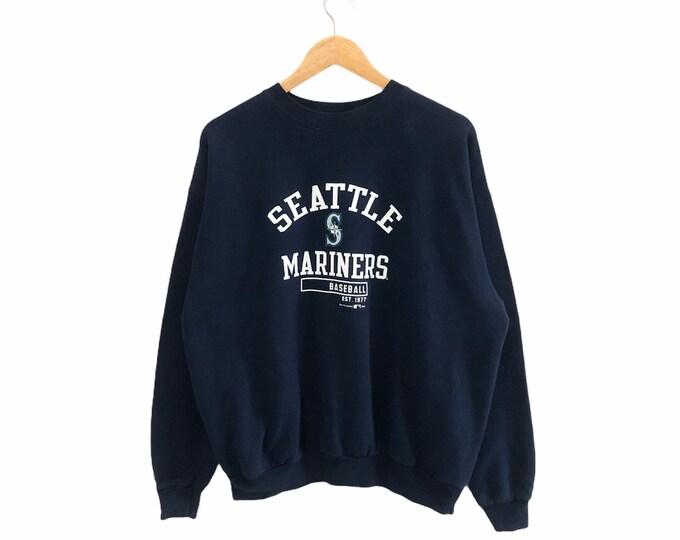 Vintage Seattle Mariners Sweatshirt Seattle Mariners Crewneck Etsy