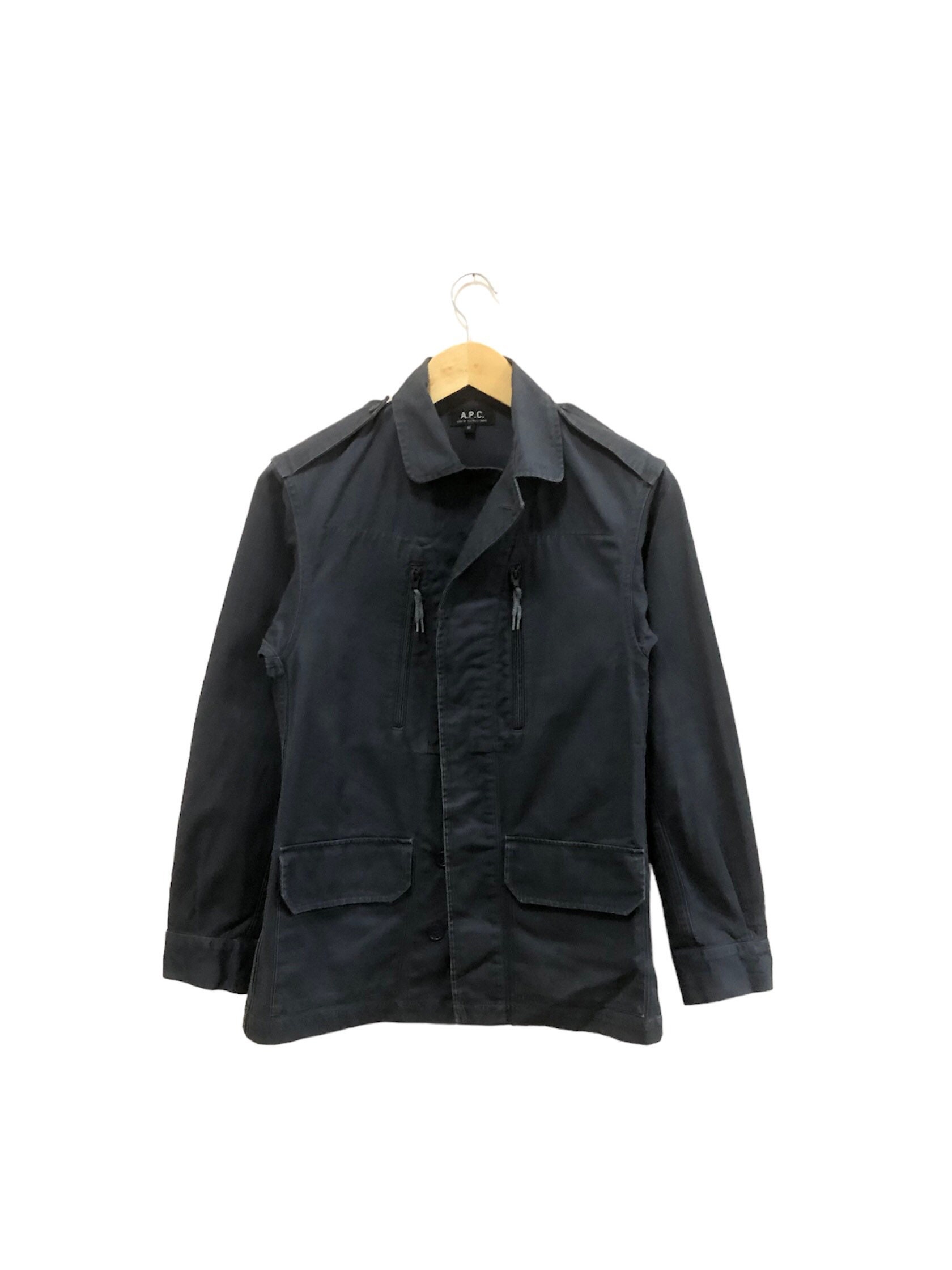 Vintage 90s A.P.C. Jacket APC Coat APC Sweater Gray Color - Etsy