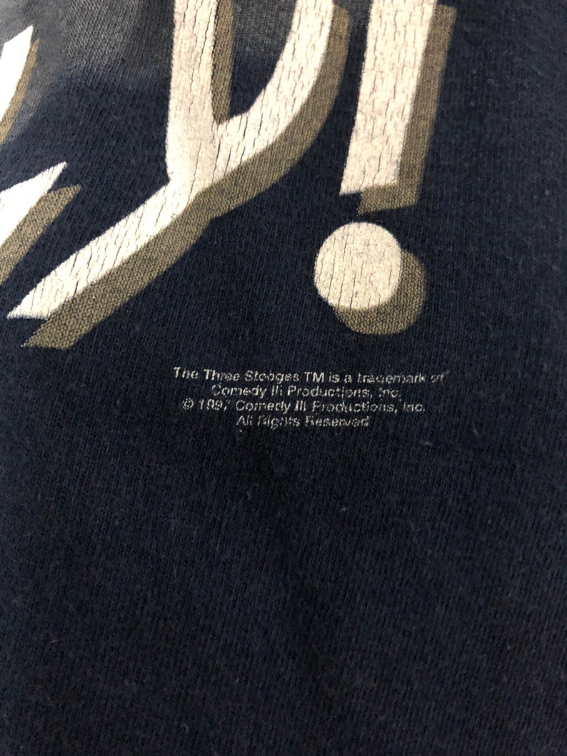 Vintage 97s the Three Stooges Big Print Tshirts Big Logo | Etsy