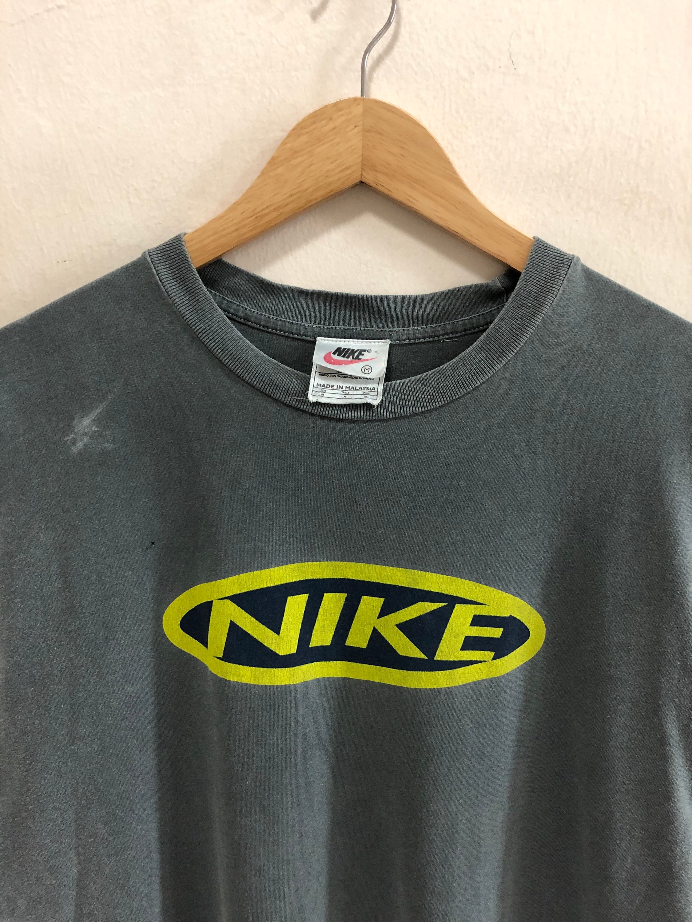 Vintage 90s Nike Tshirts Nike Tee Big Logo Faded Color Medium | Etsy