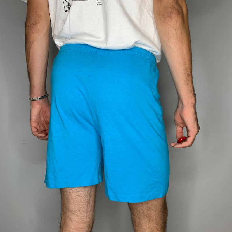 Vintage 90s Blue San Francisco Cotton Shorts Minimalist Design Size Large