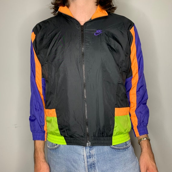 purple and orange nike windbreaker