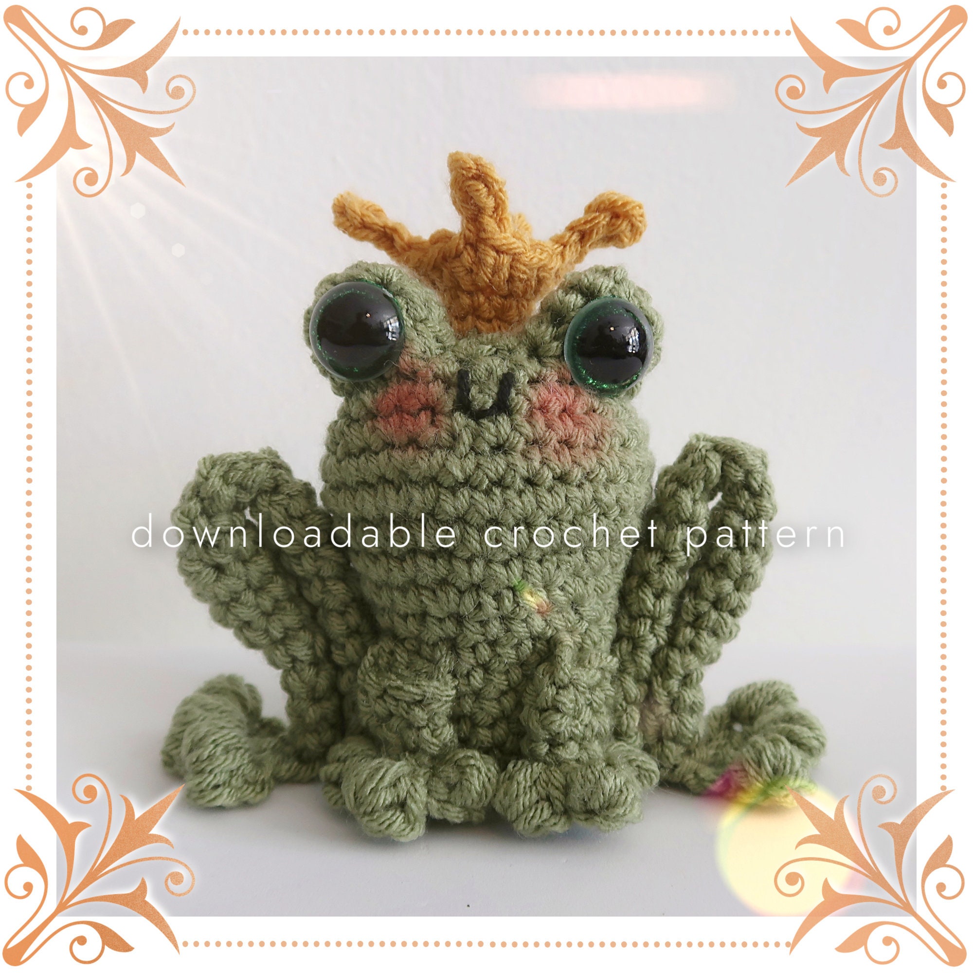 Frog Prince Amigurumi Crochet Pattern (PDF Pattern) - Etsy