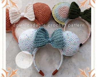 The Ever After Ears, Crochet Pattern, Intermediate,Worsted Weight Yarn, Chunky Weight Yarn, Child Size, Adult Size