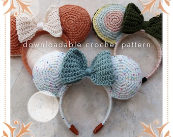 The Ever After Ears, Crochet Pattern, Intermediate,Worsted Weight Yarn, Chunky Weight Yarn, Child Size, Adult Size