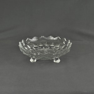 Fostoria American Crystal - Three Footed Bon Bon Dish