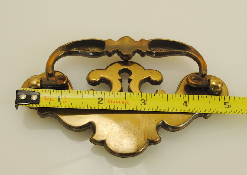 Brass Drawer Pull With Key Hole 1 Piece Etsy